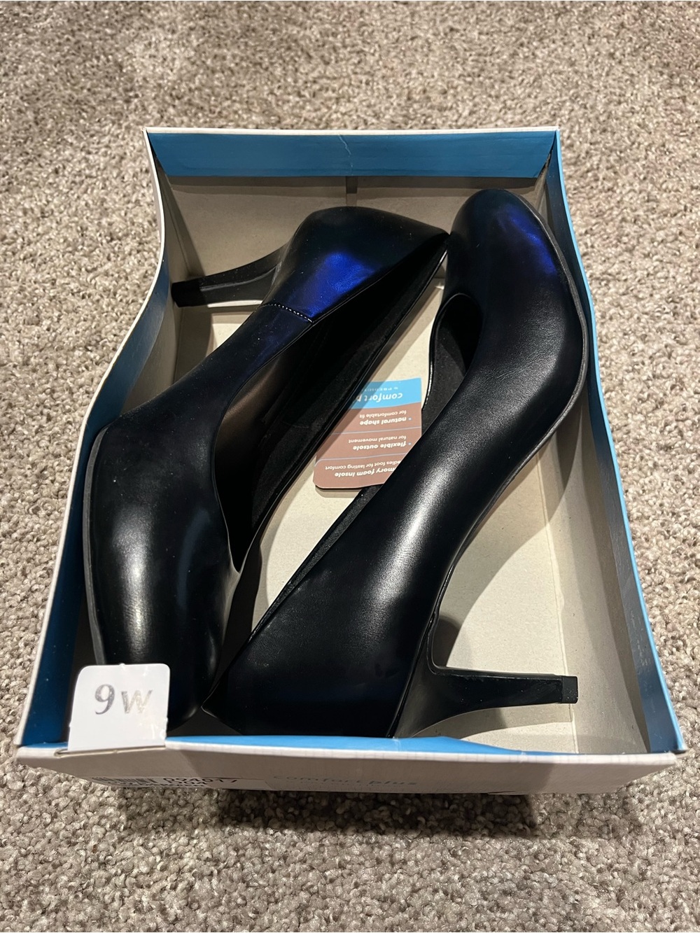 comfort plus by Predictions Black Patent High Heel Pumps